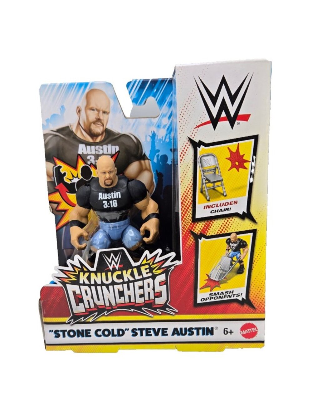 WWE Knuckle Crunchers Stone Cold Steve Austin Action Figure Collection